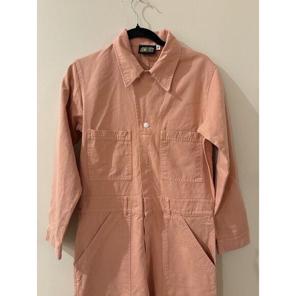 Big Bud Press Peach Light Pink Long Sleeve Jumpsuit Sz Small Boho Twee Indie - Picture 2 of 8